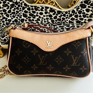 Fashion Mini Bag in Black and Tan